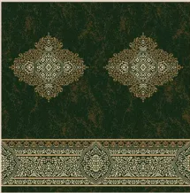 01.5048 Rangkai) DK Green - Nabaataa Karpet