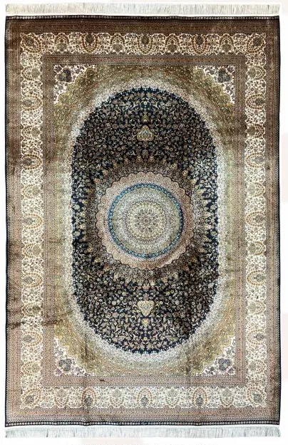 9057Z-Lacivert-BEJ - Nabaataa Karpet